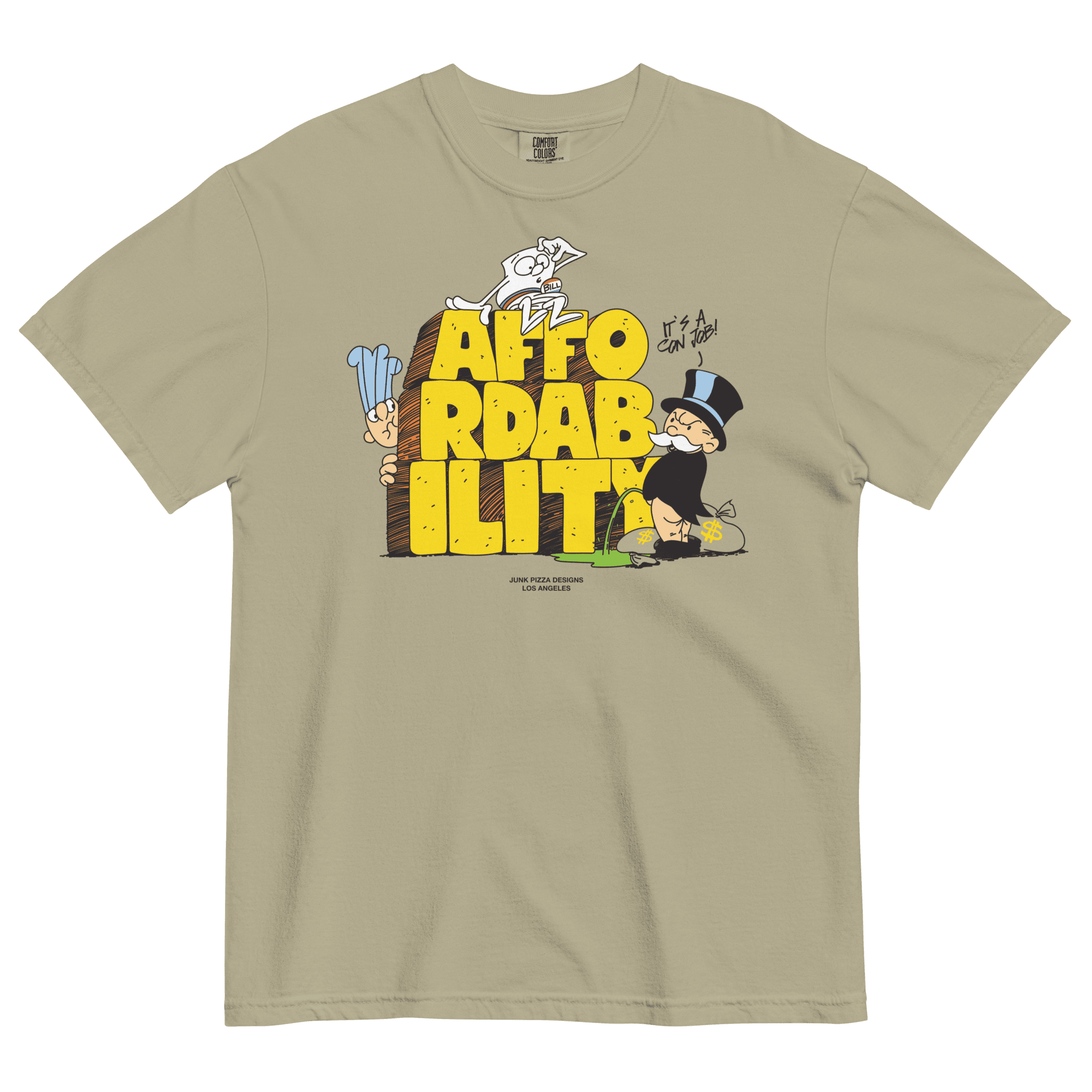 The Affordability Con Graphic Tee by Gil Nevo