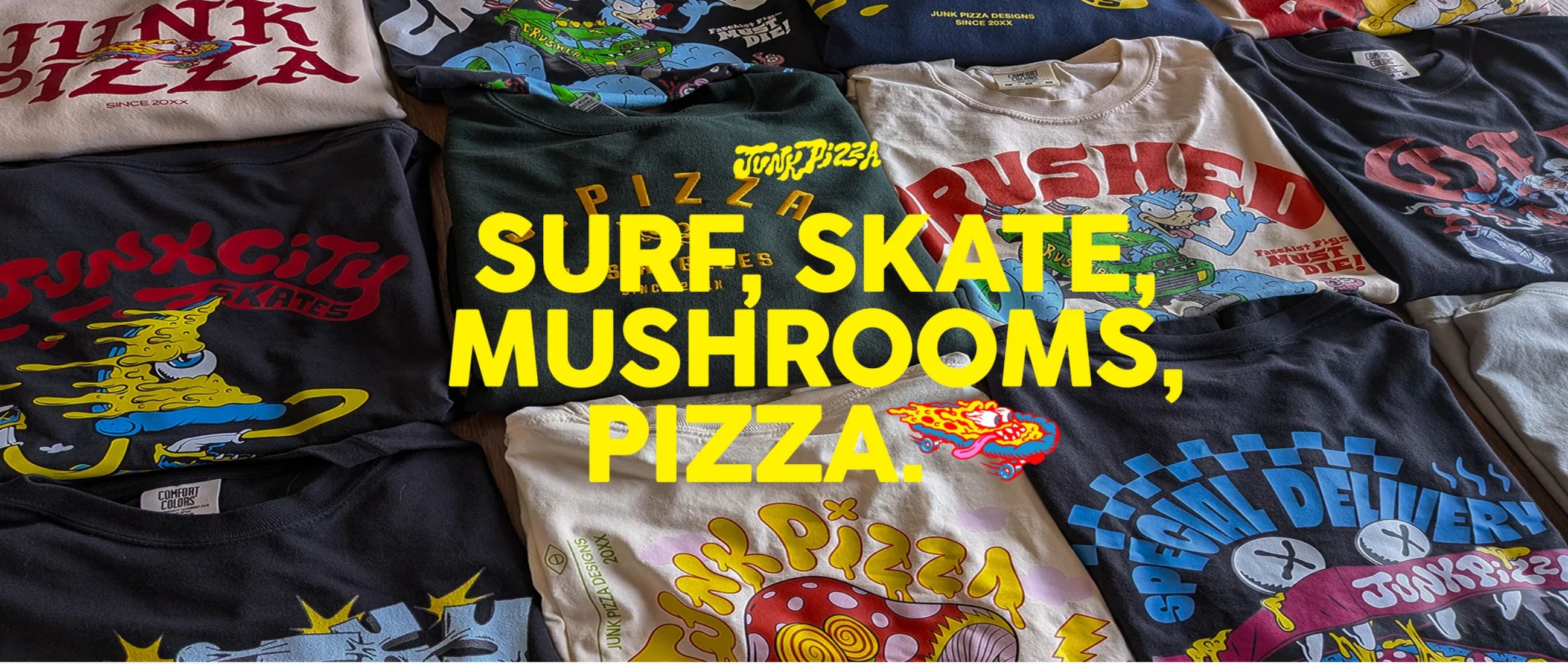 Junk Pizza apparel collection by Gil Nevo