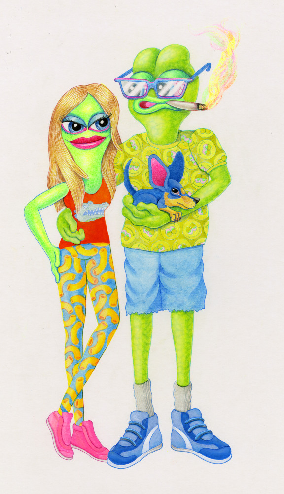 Frog Couple by Matt Furie