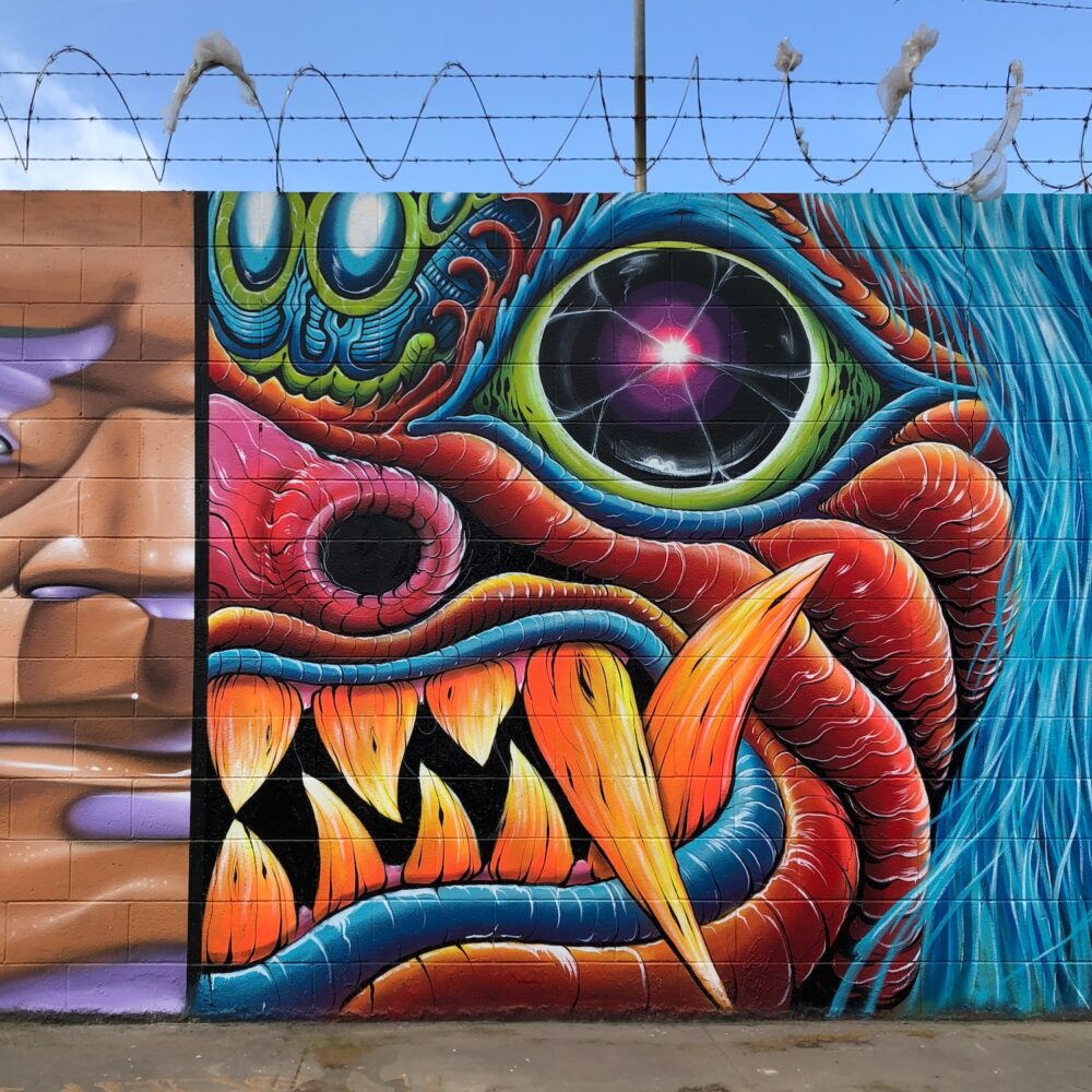 West Oakland mural by Skinner